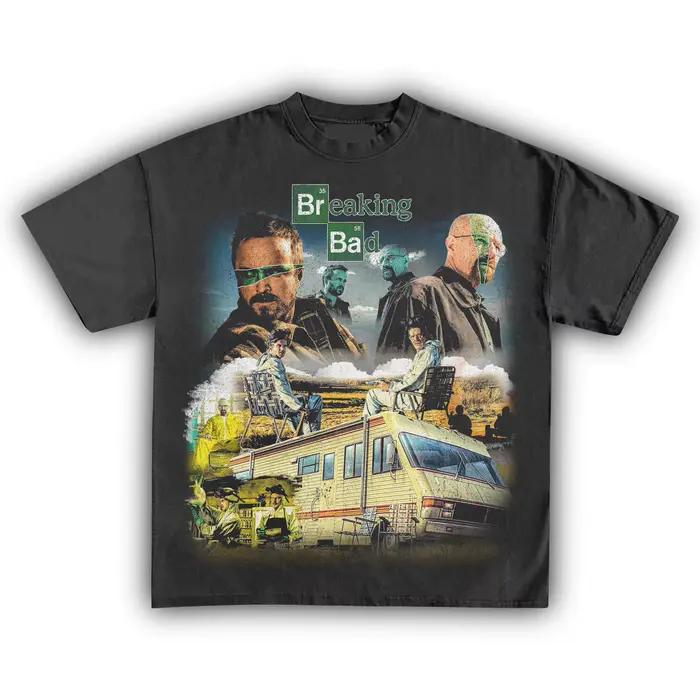 T-shirt rétro Breaking Bad Walter White Jesse Pinkman pour hommes et femmes