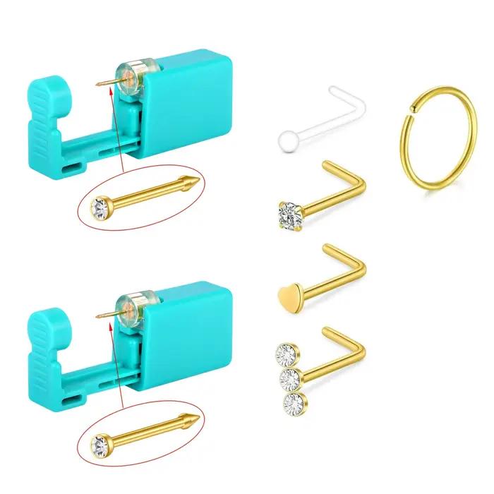 Kit de perçage de nez 7 pièces