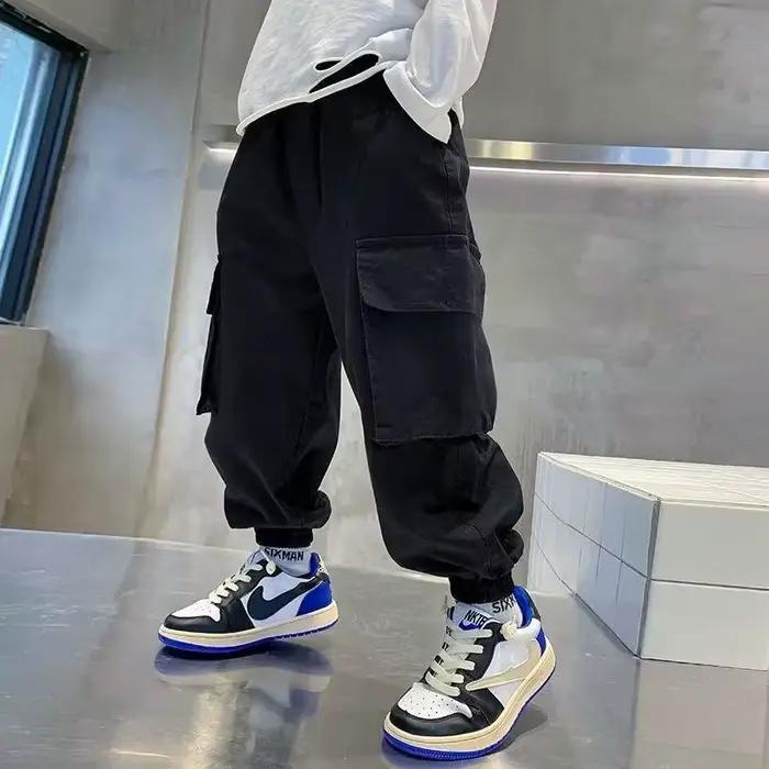 2025 pantalons Cargo pour garçons automne adolescents