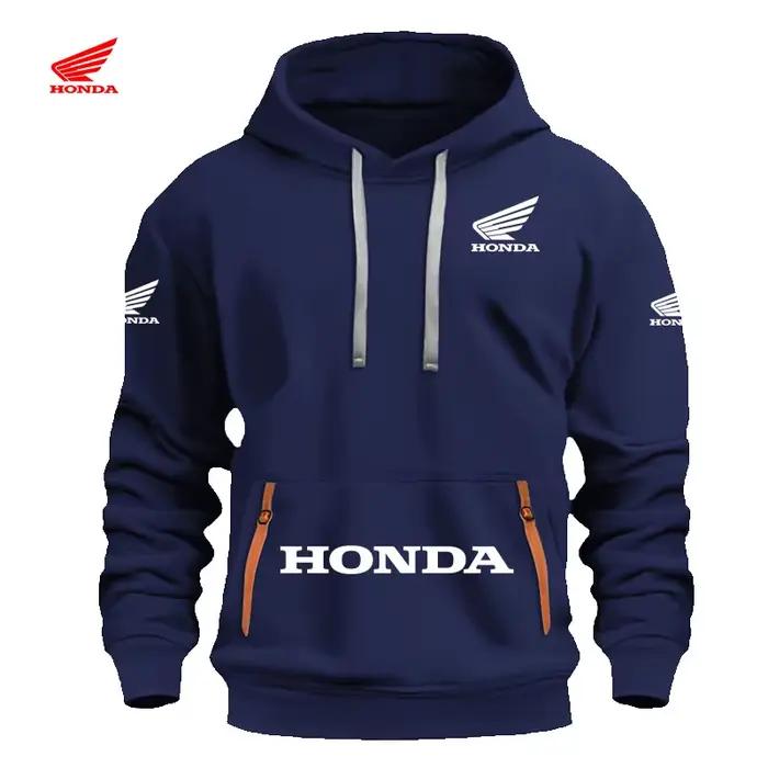 Sweat-shirt ample à fermeture éclair Honda