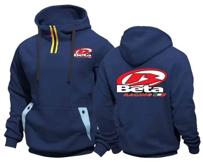 Beta Racing moto hommes voiture sport poche Semi-Zip F1 sweat à capuche vestes sweats veste de Baseball