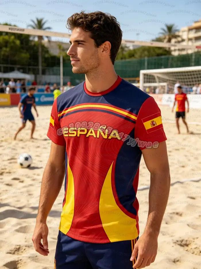 Maillots de football d'été 2026 Espagne pour hommes – T-shirts classiques God Spain à manches courtes