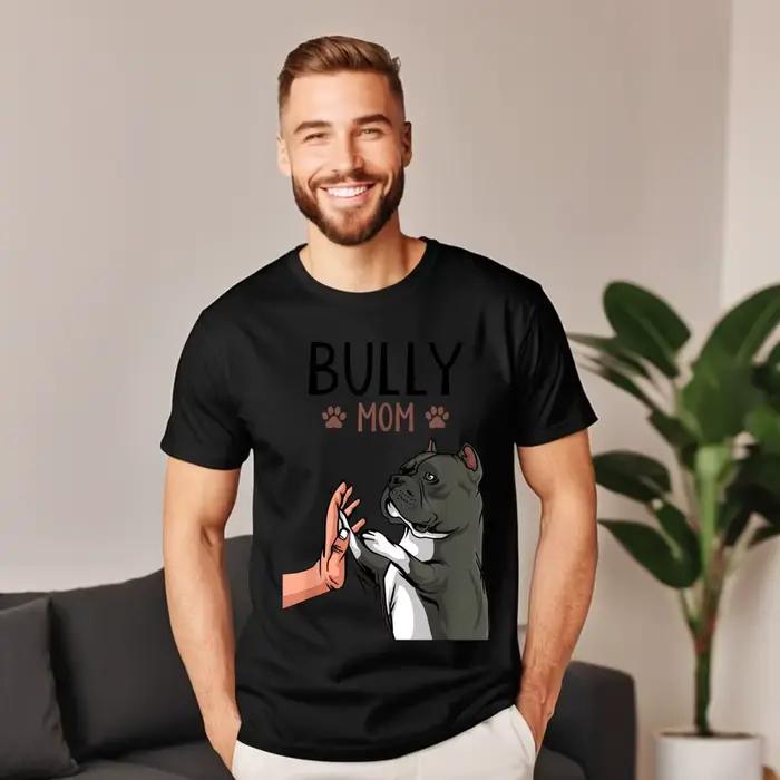 American Bully Spinal Cute Dog Crewneck Peigné Coton T-Shirt pour Homme