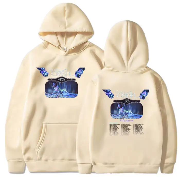 Kehlani-Pull à capuche Crash World Tour avec impression graphique pour femme