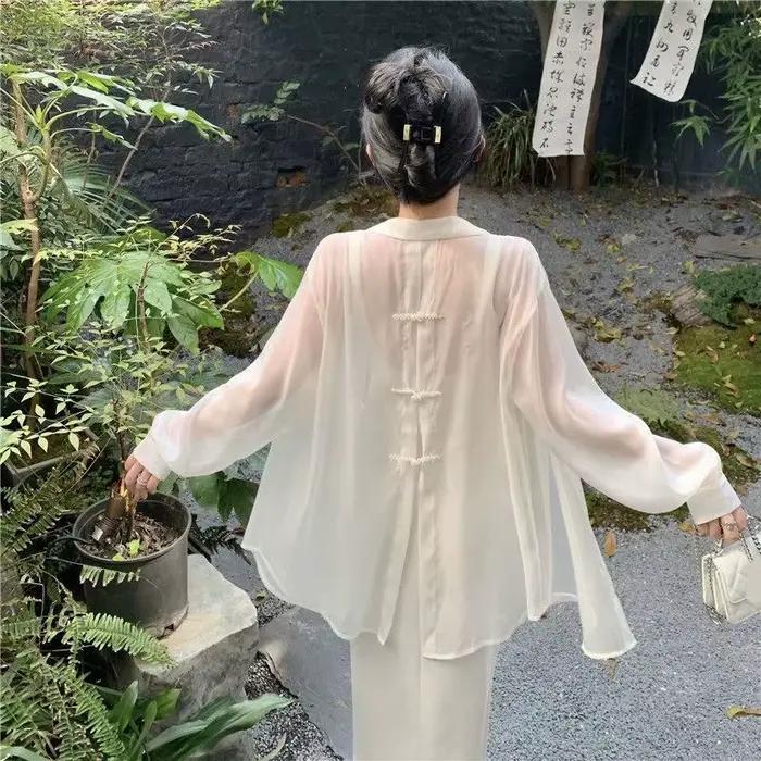 Vêtements pour femmes, chemise de Protection solaire avec nœud papillon