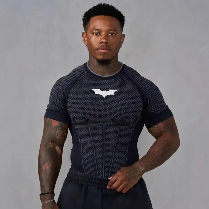 Été nouveau T-shirt serré pour hommes survêtement YA sport Fitness sensation de glace ajustement