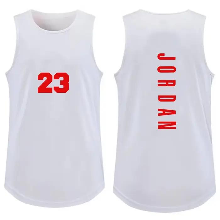 Débardeur Homme Tendance pour la Gym, T-shirt Décontracté Respirant sans Manches, Gilet de Sport d'Extérieur pour le Basketball, Tee-shirt Ample d'Été Style Urbain