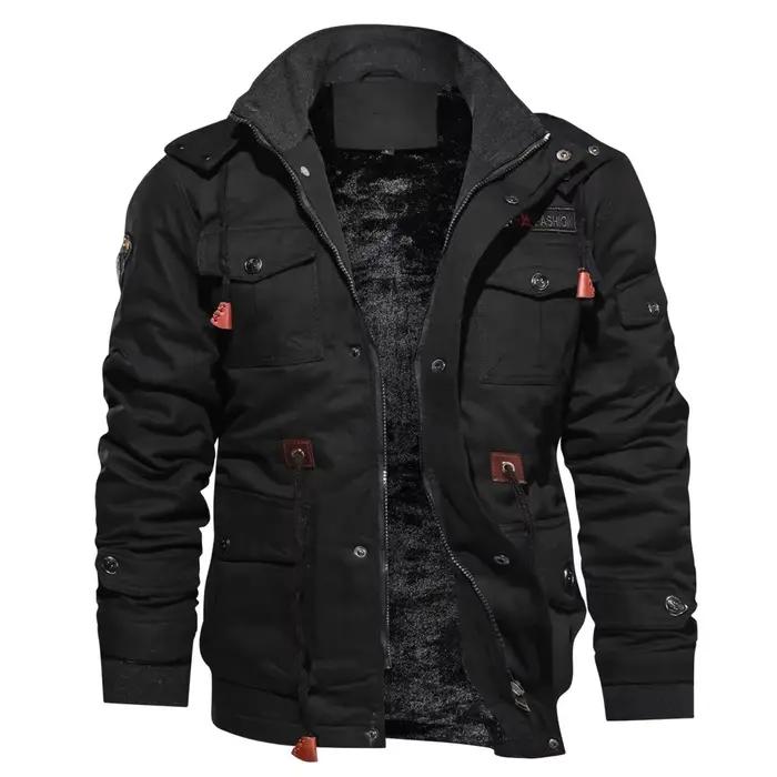 Veste épaisse pour hommes, automne et hiver, décontractée, chaude et résistante au froid, ample, fermeture éclair complète, Cardigan pour hommes