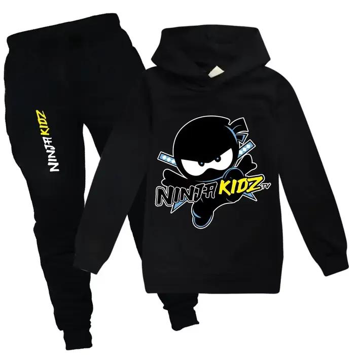 NINJA KIDZ T-Shirt à capuche costume enfants Ninja garçons vêtements ensemble enfant fille sweat printemps automne pulls à capuche de mode survêtement