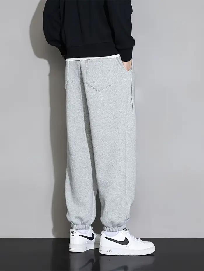 Pantalon de survêtement pour hommes, grande taille 8XL 7XL 6XL, vêtements de sport, taille élastique, Baggy décontracté, noir, gris, jogging en coton, pantalon ample