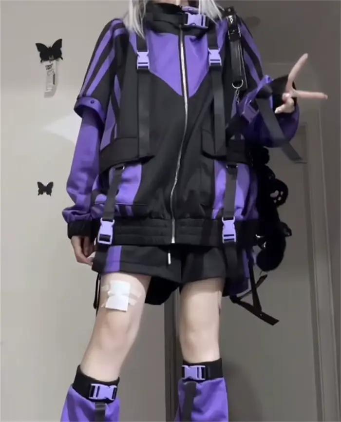 Veste surdimensionnée Harajuku Y2k pour hommes et femmes