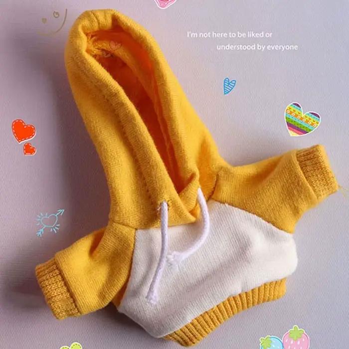 Nouveaux vêtements décontractés à capuche faits à la main, jouets mignons pour enfants, vêtements à la mode, 9 Styles de poupées, hauts pour poupées en coton de 10cm