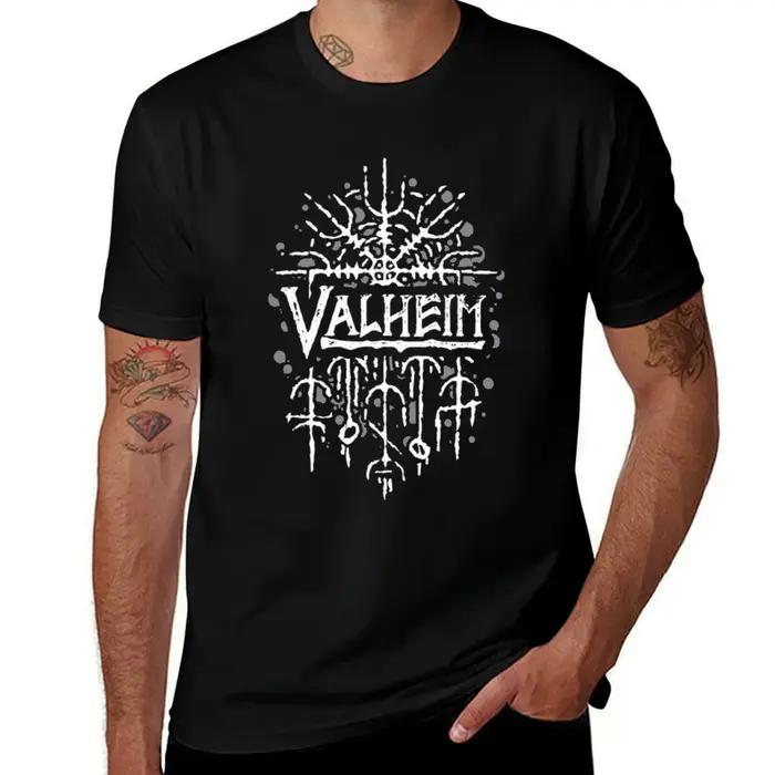 Valheim T-Shirt t-shirts drôles coton homme T-Shirt concepteur T-Shirt