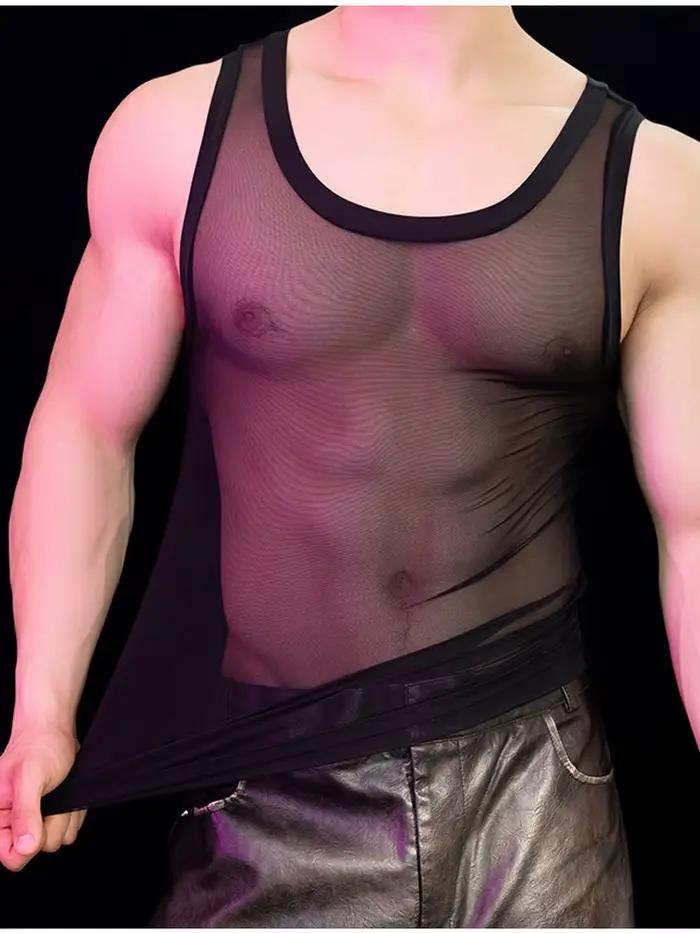 Chemise transparente pour homme