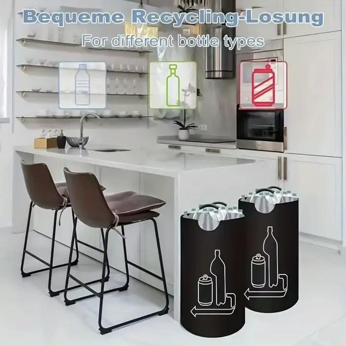 Sac de recyclage, bac de collecte de bouteilles