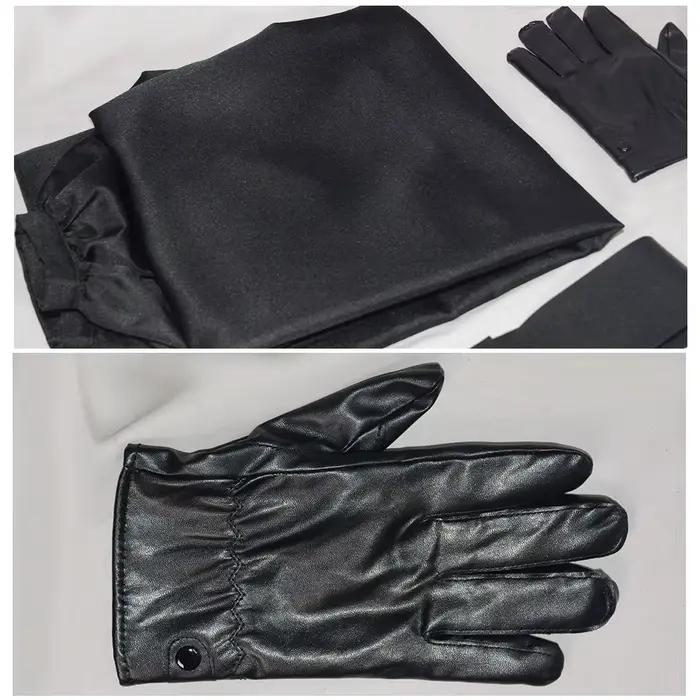 Cape noire uniforme pour cosplay de film