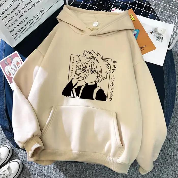 Hunter X Hunter Anime sweat à capuche pour hommes femmes Kurapika Manga sweats polaire automne hiver gothique Harajuku pull à capuche