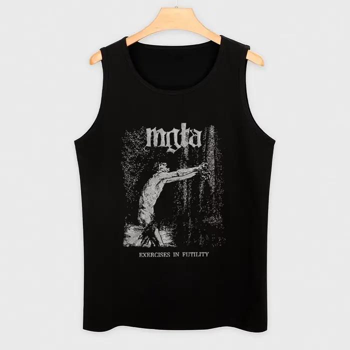 T-shirt de sport pour hommes, haut en métal noir, vêtements d'été