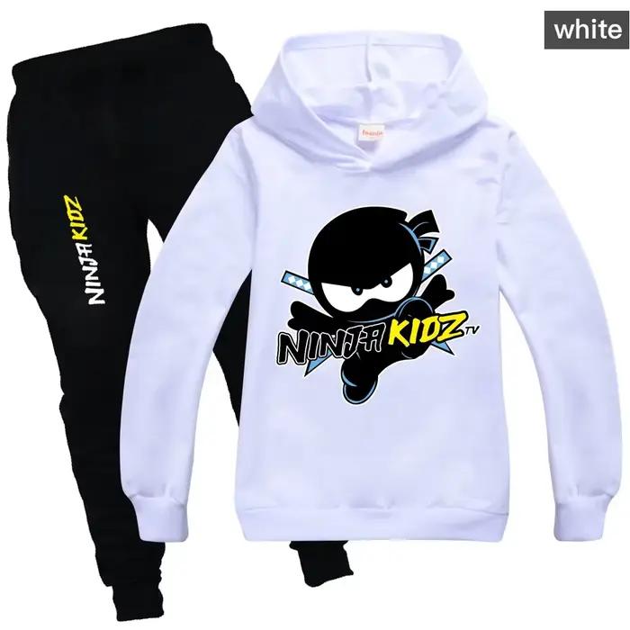 Ninja garçons vêtements ensemble printemps automne pulls à capuche de mode survêtement NINJA KIDZ T-Shirt à capuche costume enfants enfant fille sweat