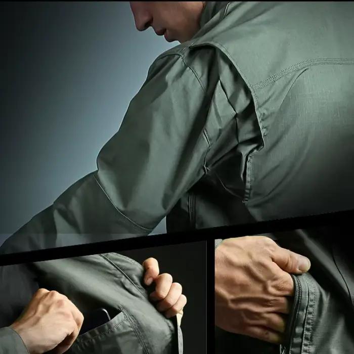 Skip DulJacket-Veste coupe-vent militaire imperméable pour homme, manteau de travail décontracté, vêtements d'escalade, randonnée en plein air, printemps, automne
