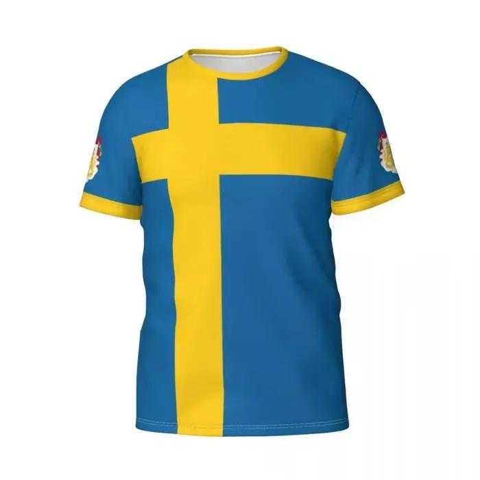 T-shirt de l'équipe de football Swedish Feel pour hommes et femmes