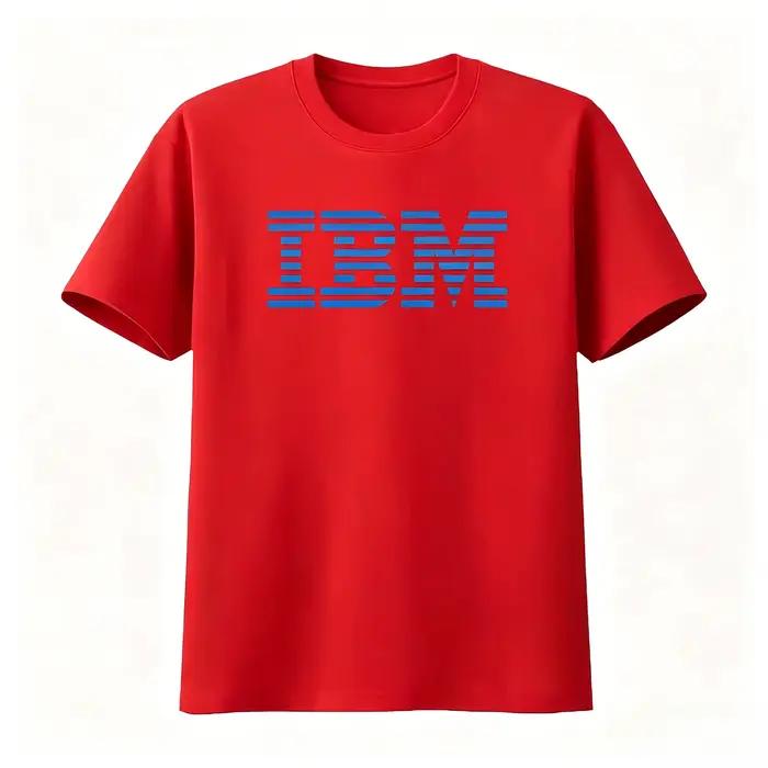 T-shirt IBM – Design élégant bleu et noir pour les passionnés de technologie – Haut décontracté polyvalent – Vêtements