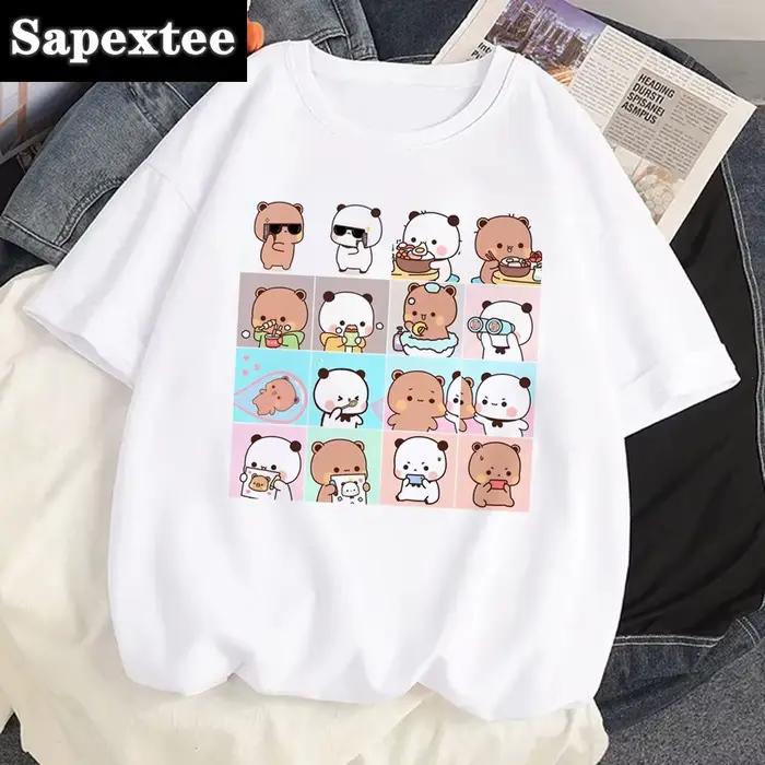 Bubu Dudu Top-T-shirt graphique comique pour femme