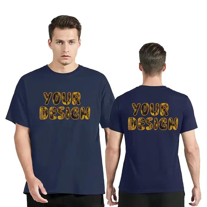 Personnaliser T-shirt en coton pour hommes votre propre