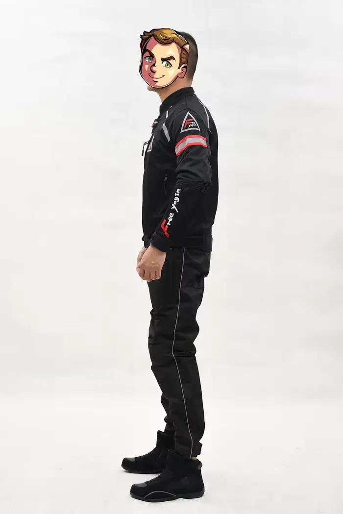 Veste d'équitation de moto d'été pour hommes, maille fine et respirante, vêtements de course, vêtements de chevalier avec prévention des chutes