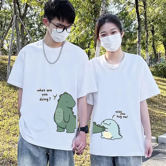 T-shirt associé à un T-shirt double dinosaure