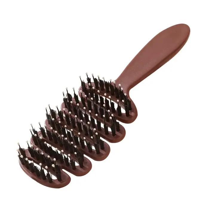 Brosse à cheveux en poils de sanglier