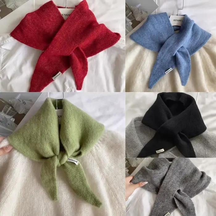 Écharpe et châle triangulaires d'hiver