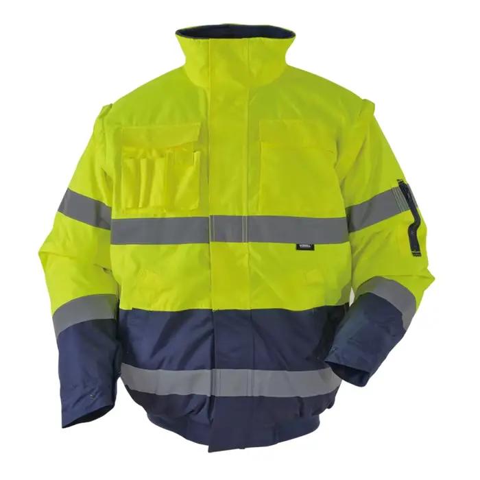 Veste de sécurité jaune haute visibilité pour hommes