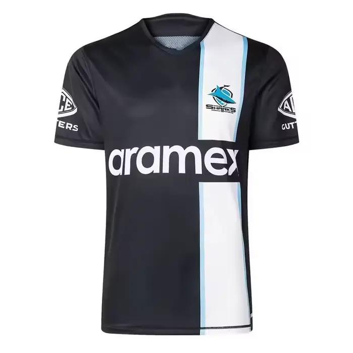 Maillot de rugby domicile/extérieur/entraînement des Sharks 2026 - Taille homme : S-5XL Qualité parfaite !