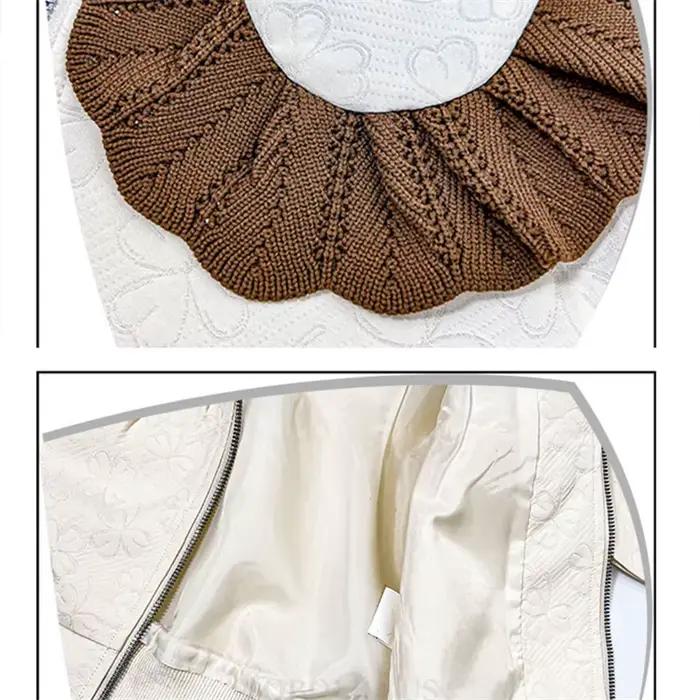 Veste zippée à col claudine pour enfants et adolescents