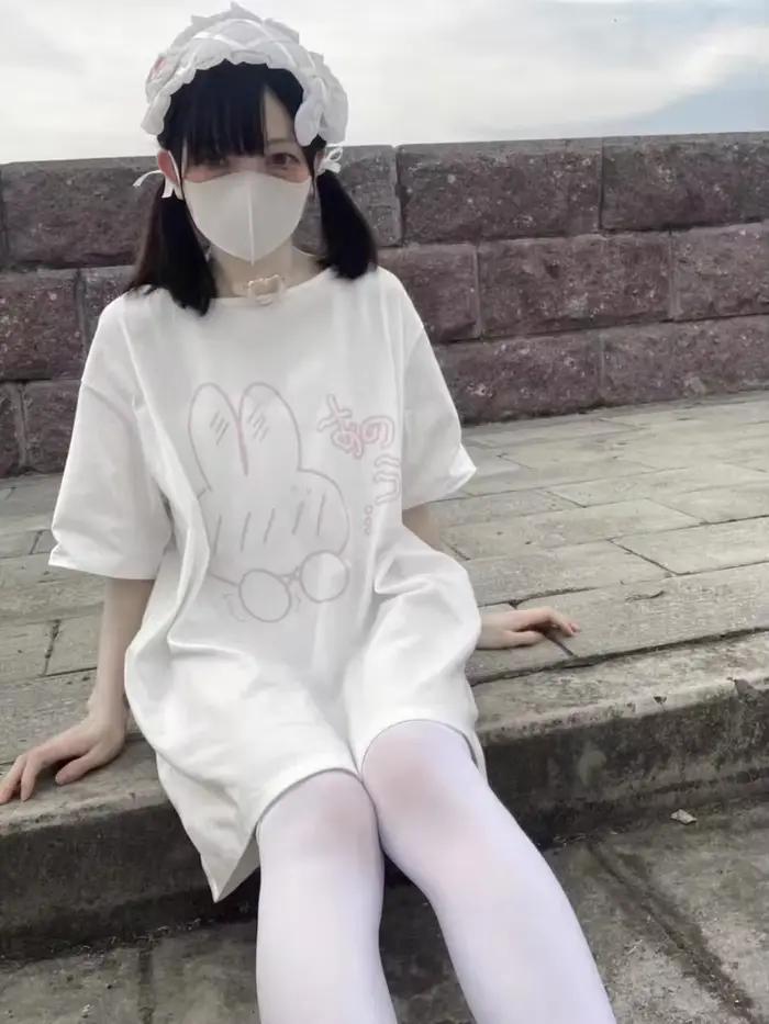 T-shirt imprimé dessin animé Kawaii pour femmes