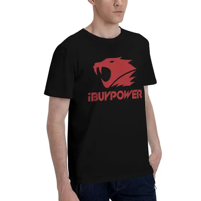 iBuyPower Team T-shirts pour hommes cs go Amazing Tees T-shirt à manches courtes et col rond en pur coton