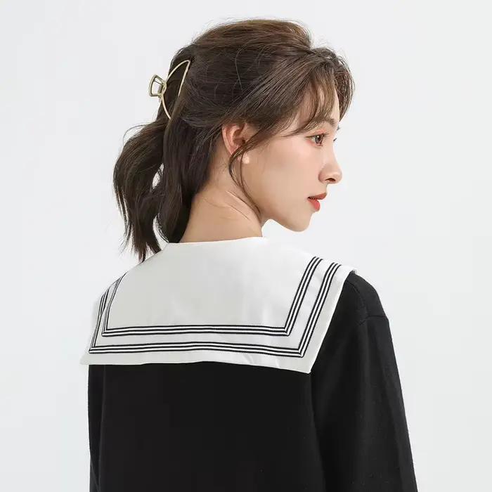 Faux col de chemise pour femmes