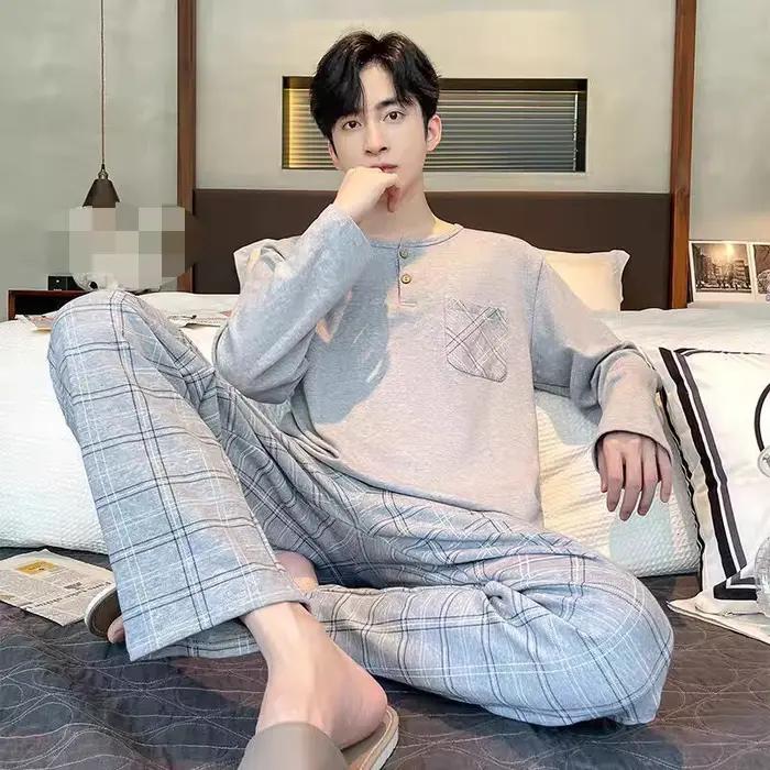 Ensemble pyjama à manches longues pour homme