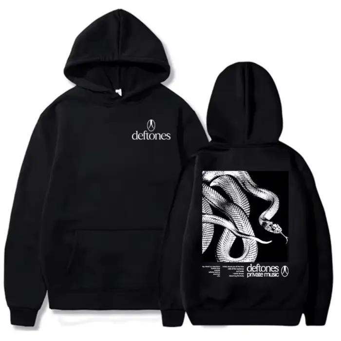 Sweatshirts à capuche Deftones Private Music 2025 avec impression graphique d'album