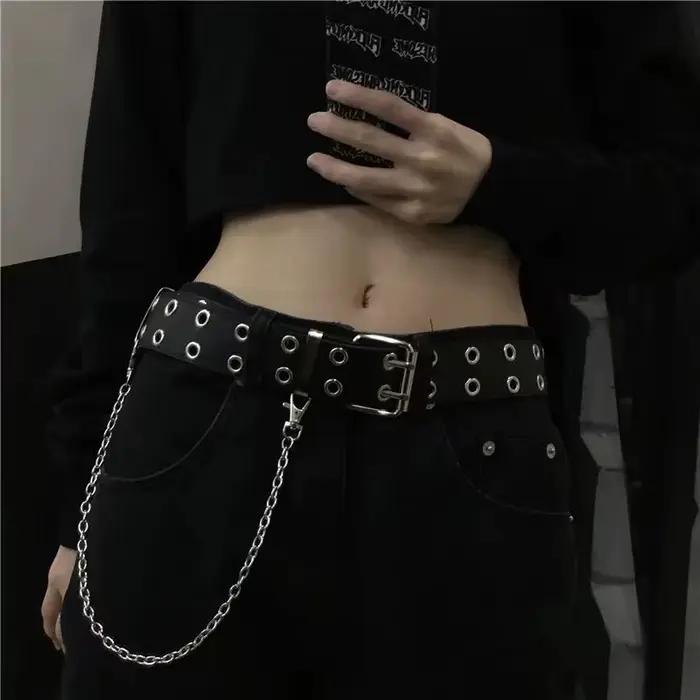 Ceinture à rivets style punk tendance