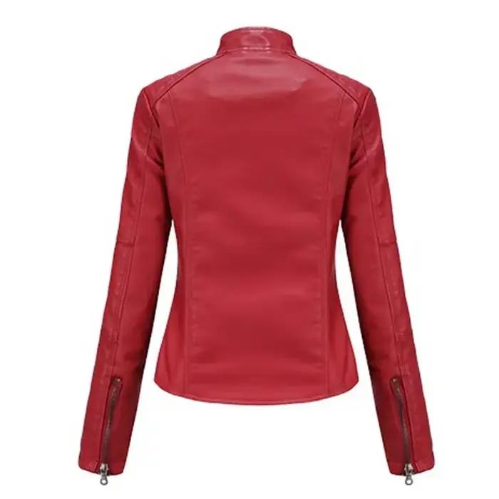 Veste en similicuir pour femme 2026 Automne Printemps