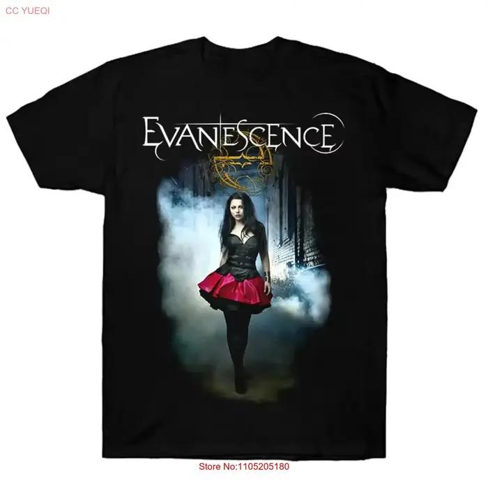 Evanescence Amy Lee t-shirt coton noir hommes taille S à 3XL MD1342 vintage lavé doux vêtements de créateur unisexe décontracté