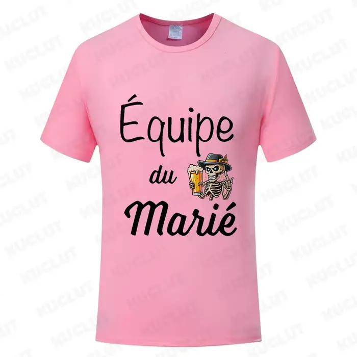 Evg Futur Marié équipe marié Squad meilleur homme t-shirt hommes unique adieu t-shirts enterrement de vie de jeune fille t-shirt mariage bière squelette hauts
