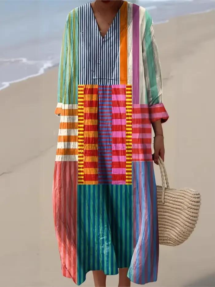 Robe chemise à manches longues pour femmes