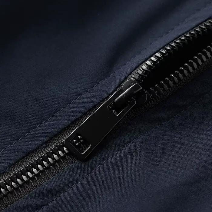 Veste décontractée pour hommes, polyester séchage rapide, vestes volantes légères et douces, col montant, printemps automne, couleurs bleu gris noir, occasions quotidiennes et voyage