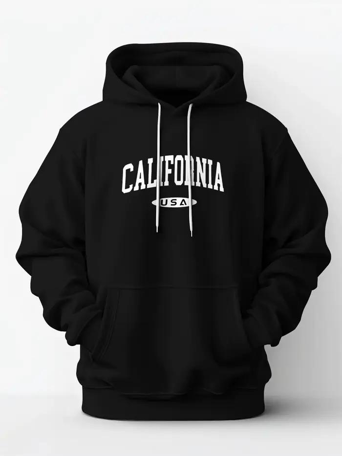 Sweat à capuche california décontracté polyester coton sportif pour femmes automne hiver occasions spéciales