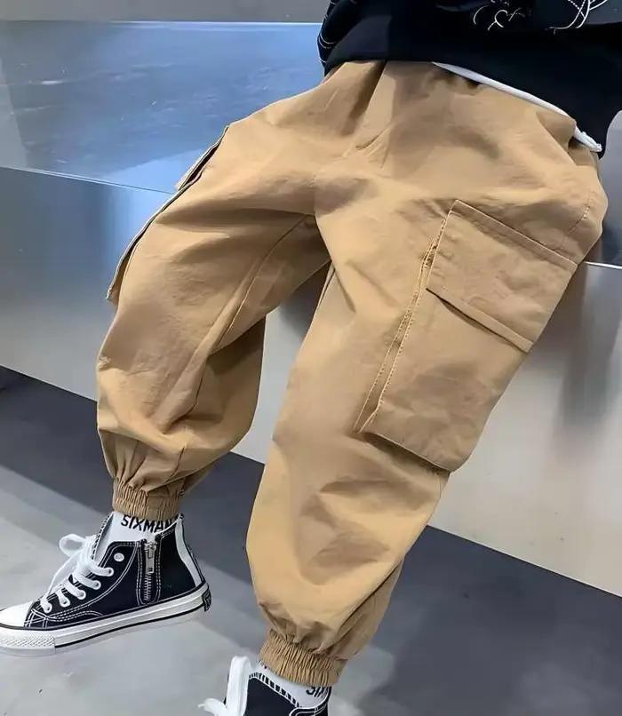 2025 pantalons Cargo pour garçons automne adolescents