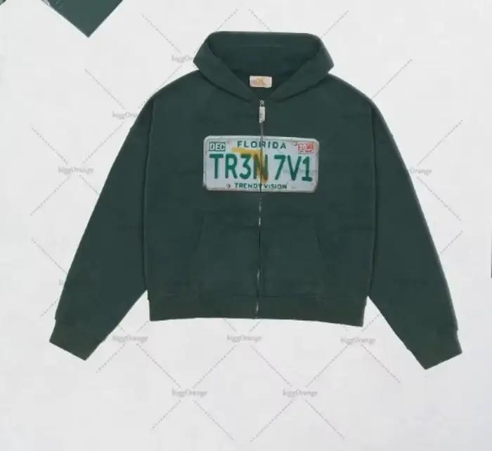 Y2K – sweat à capuche rétro avec fermeture éclair