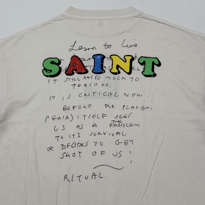 T-shirt surdimensionné Saint Everything Begins With E pour hommes et femmes